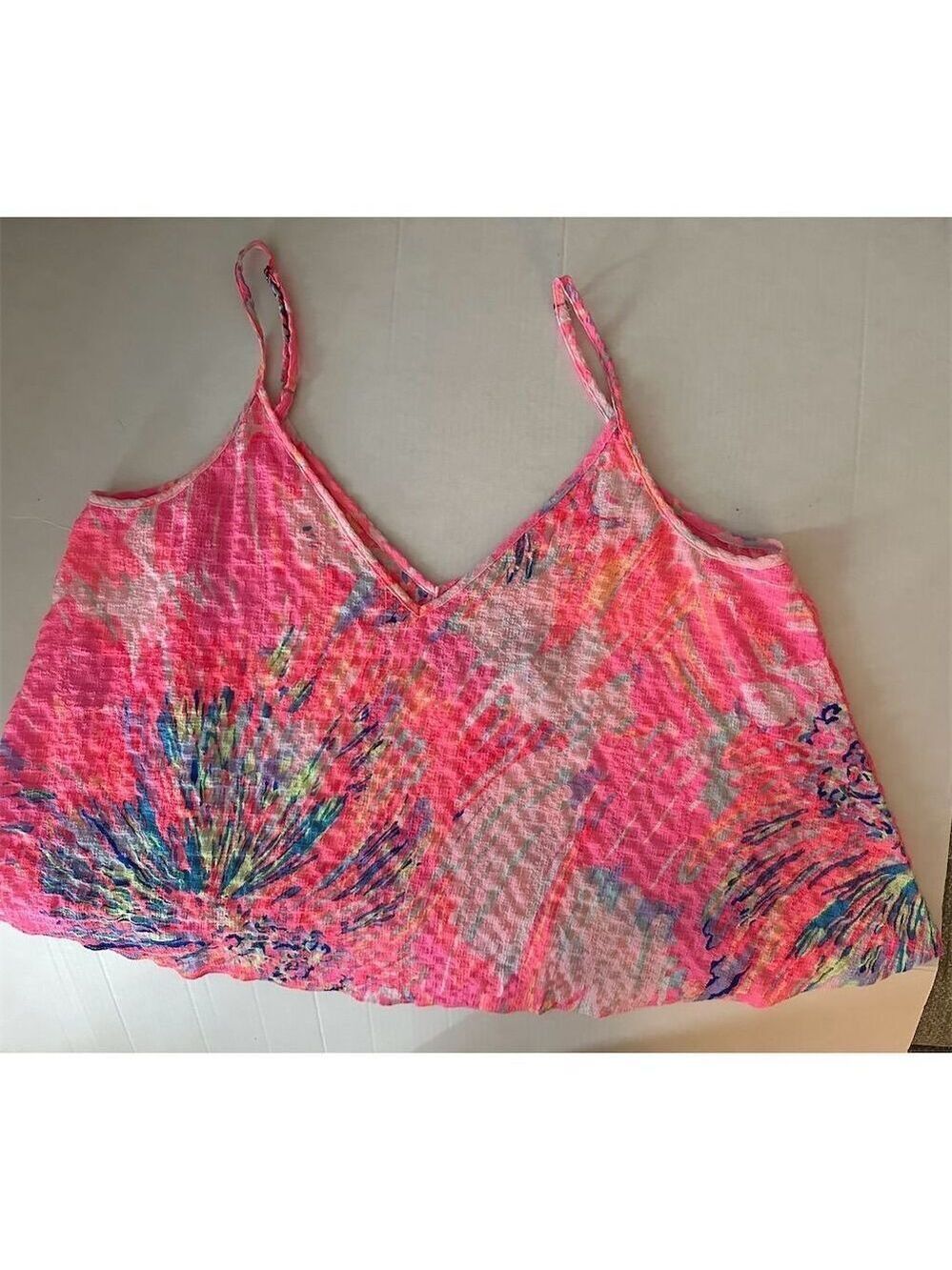 Lilly Pulitzer Women's Aruna Blouse S Multicolor Cold Shoulder Top